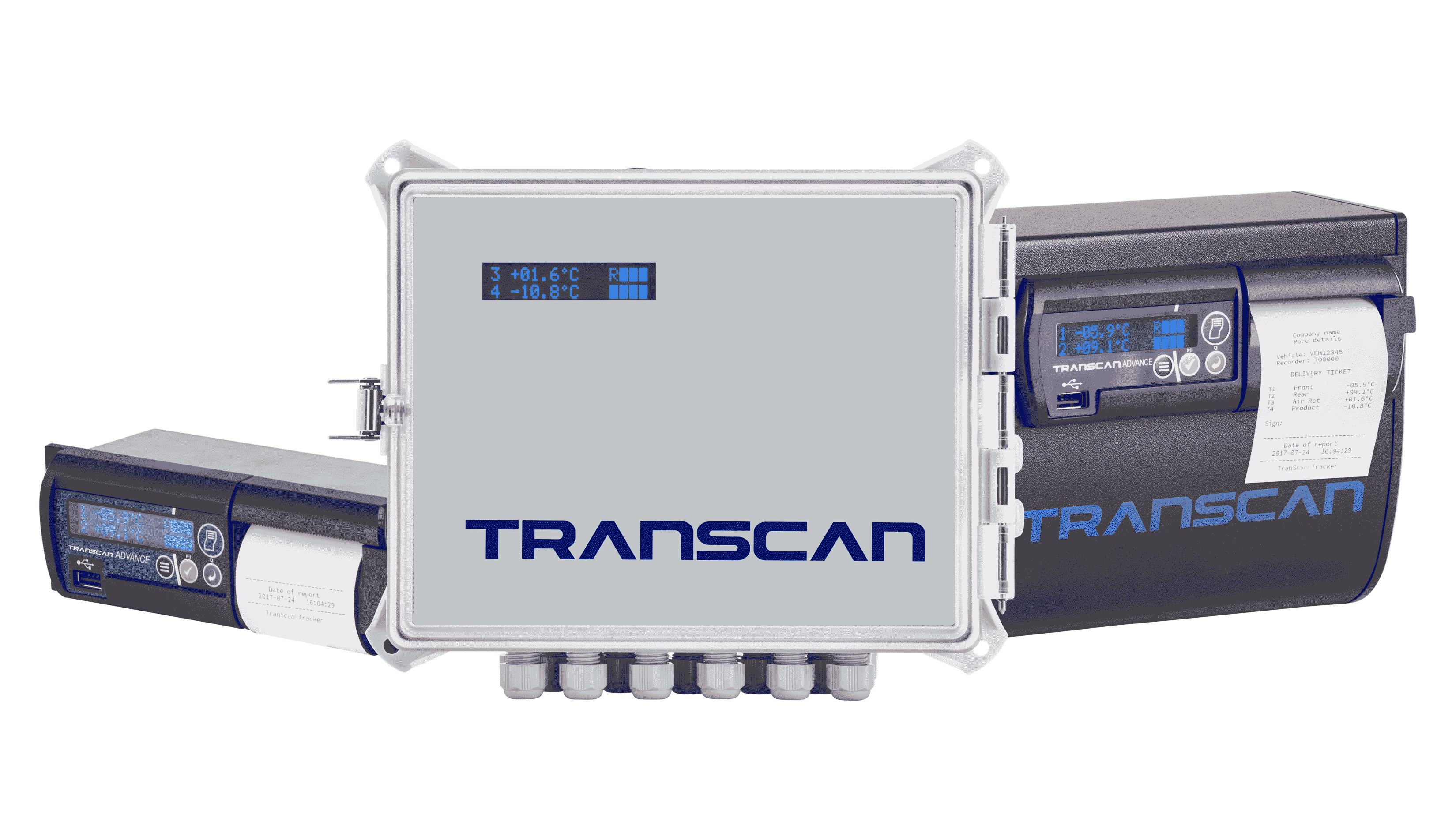 Transcan temperature monitoring system